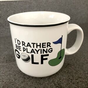 EUC ceramic golfing mug